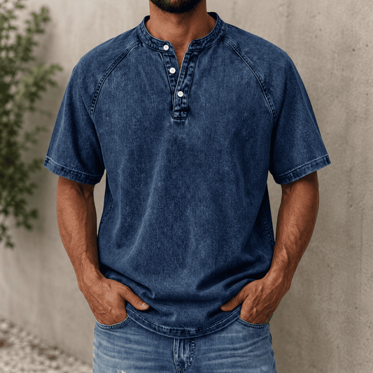 VintageEase Henley Shirt