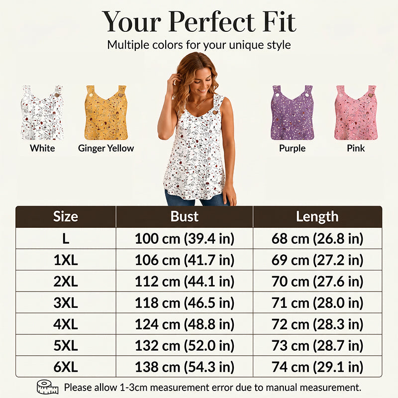 Women's Summer Floral Print Tank Top