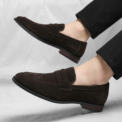 Marco Suede Penny Loafers