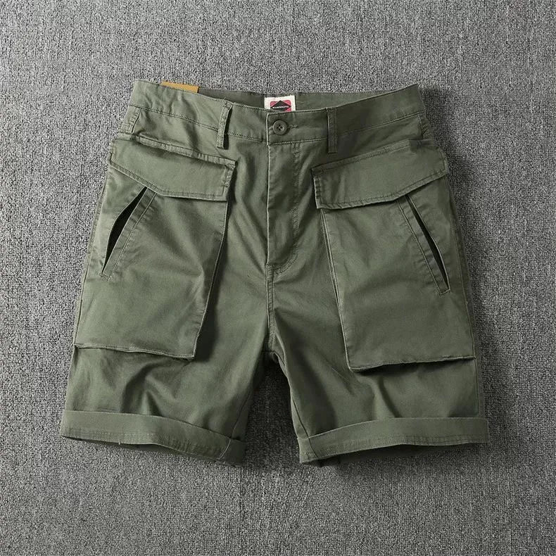 Braun Cotton Cargo Shorts