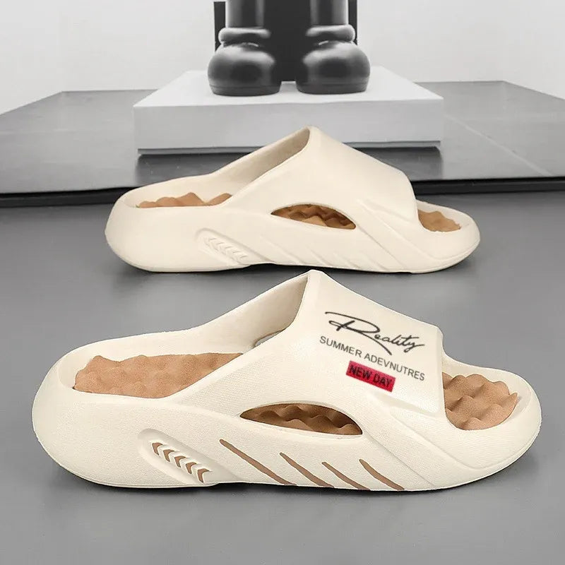 Men’s Thick Sole Cloud Comfort Slide Sandals