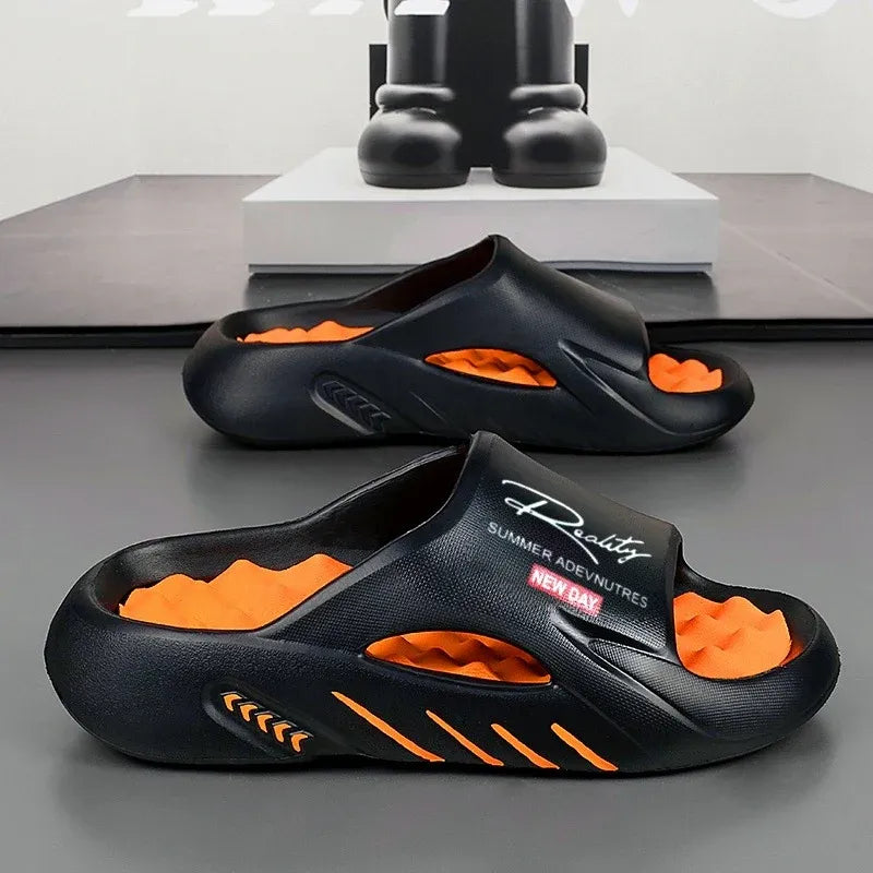 Men’s Thick Sole Cloud Comfort Slide Sandals