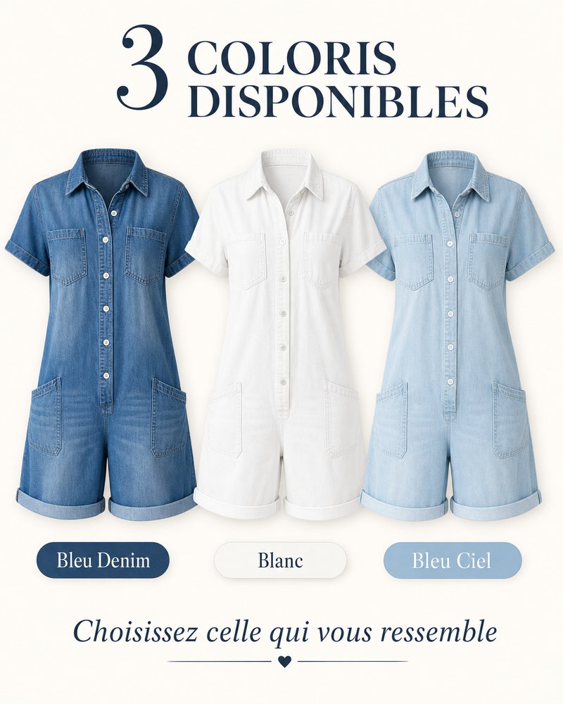 Denim Capri Romper