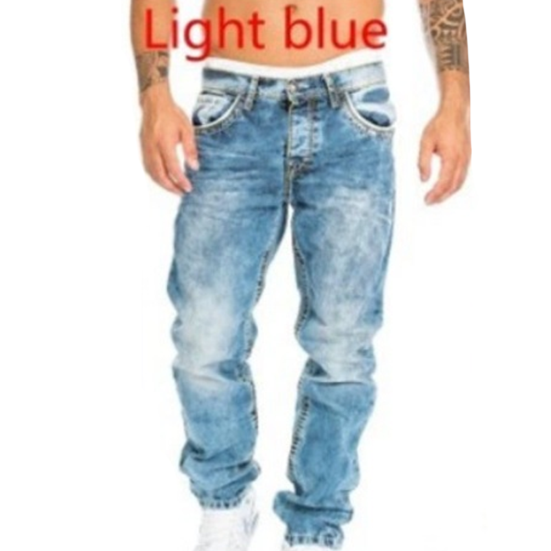 Creative Stretch Jeans for Men, Minimalist Style, Ideal for Summer, Emo Style