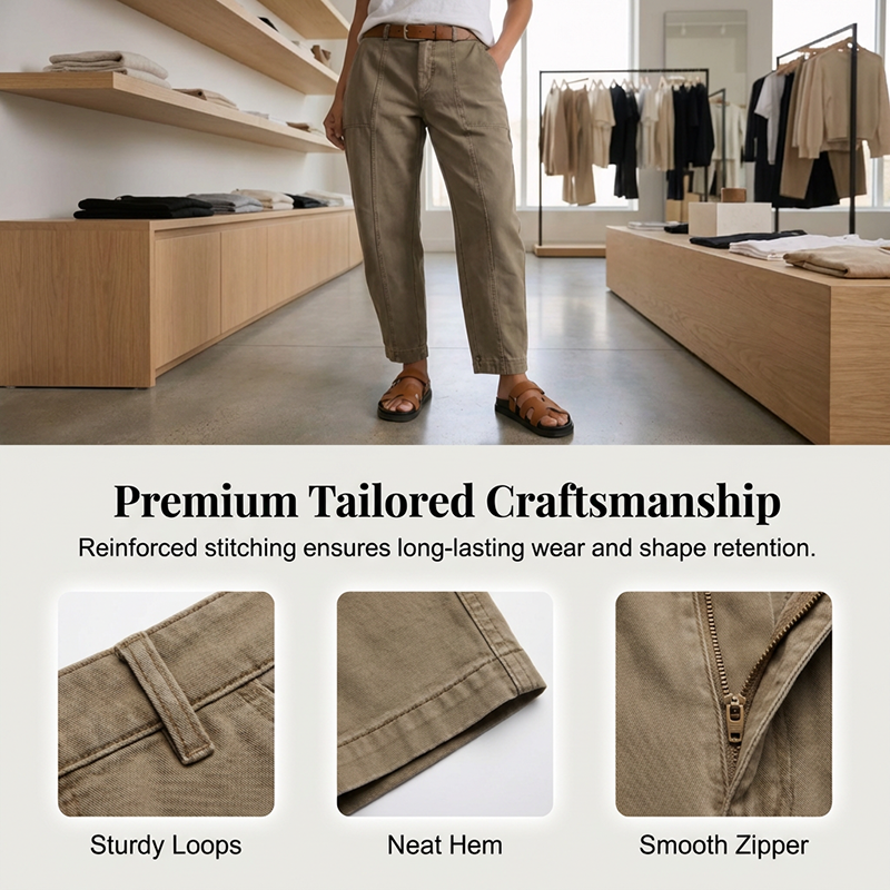 Women's High-Waist Tapered Utility Pants