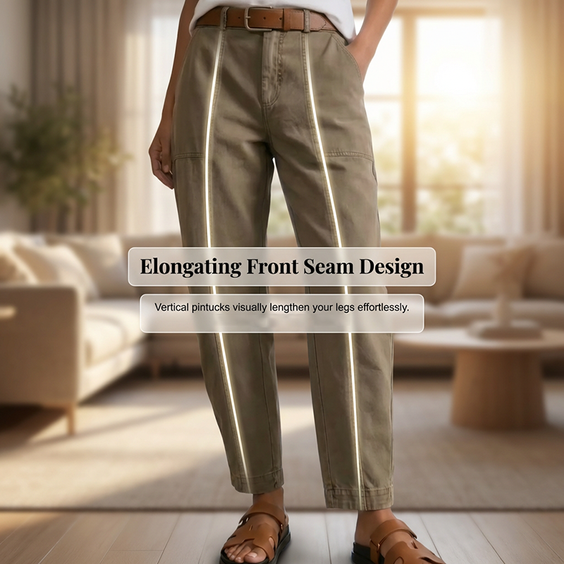 Women's High-Waist Tapered Utility Pants
